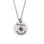 "Wander Fearlessly" Inspirational Compass Necklace