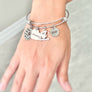bracelet on womens hand