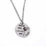 "Not all who wander are lost" Dandelion Necklace