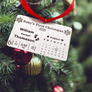 Baby's first christmas tree ornament personalized engraved name time of birth weight and inches