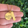 Personalized "Baseball Mom" Pendant Necklace