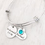 Maid of Honor and Bridesmaid Proposal Silver Charm Bracelet