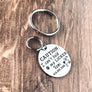 front view of collar tag with 1" keyring