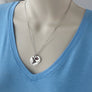 necklace on womens chest to show size