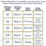lengths and chain style names available
