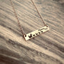 mama fox spirit animal mom and cub territorial aggressive gift for mom rose gold bar necklace