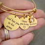 "God Has You in His Arms, I have you in my heart" Memorial Bracelet