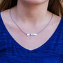 Gorilla and Babies bar necklace gift for mom