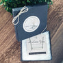 i love you necklace in packaging