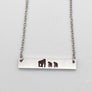 Mother's Gorilla Jewelry Bar Necklace