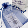stamps of love organza gift bag