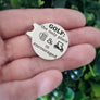 marker on hand to show size