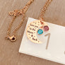 Necklace on ruler to show size