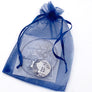 blue organza gift bag