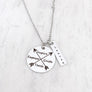 "Inspire Empower Guide Teach" Cross Arrow Necklace