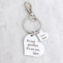 it's not goodbye, it's see you later heart moving away keychain gift for best friend