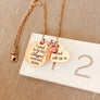 necklace on ruler to show measurement