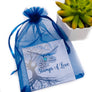 blue organza gift bag