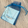 mama llama rose gold bar necklace in organza gift bag