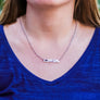 territorial animal bear lovers mother's bar necklace