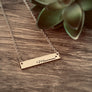 Grandma Jewelry Heart Bar Necklace