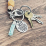 desk keys on the lanyard
