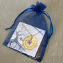 blue organza gift bag