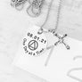 necklace on ruler to show measurements
