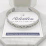 relentless silver morse code dots and dashes cuff bracelet