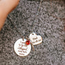 "I used to be his Angel, now he's mine" Memorial Necklace
