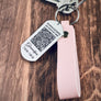 Sometimes just hearing your voice is all i need memorial dog tag keychain Grandpa voice recording