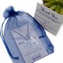 blue organza gift bag