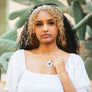 picture of model wearing necklace
