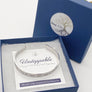 cuff bracelet in blue gift packaging
