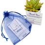 blue organza gift bag