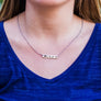 rose gold killer whale ocean animal mothers bar necklace
