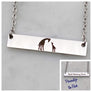 Personalized childrens names or short message on back of mothers bar necklace