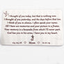 I thougt of you yesterday but that is nothing new stainless steel wallet card personalized with loved ones name and date of death