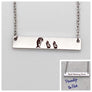 Personalized childrens names or short message on back of mothers bar necklace