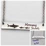 Personalized childrens names or short message on back of mothers bar necklace