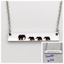 Personalized childrens names or short message on back of mothers bar necklace
