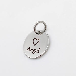Additional Circle Name Charm for Bracelets