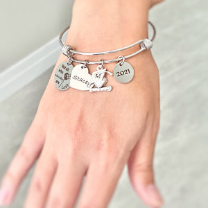 bracelet on womens hand