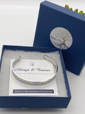 cuff bracelet in gift packaging