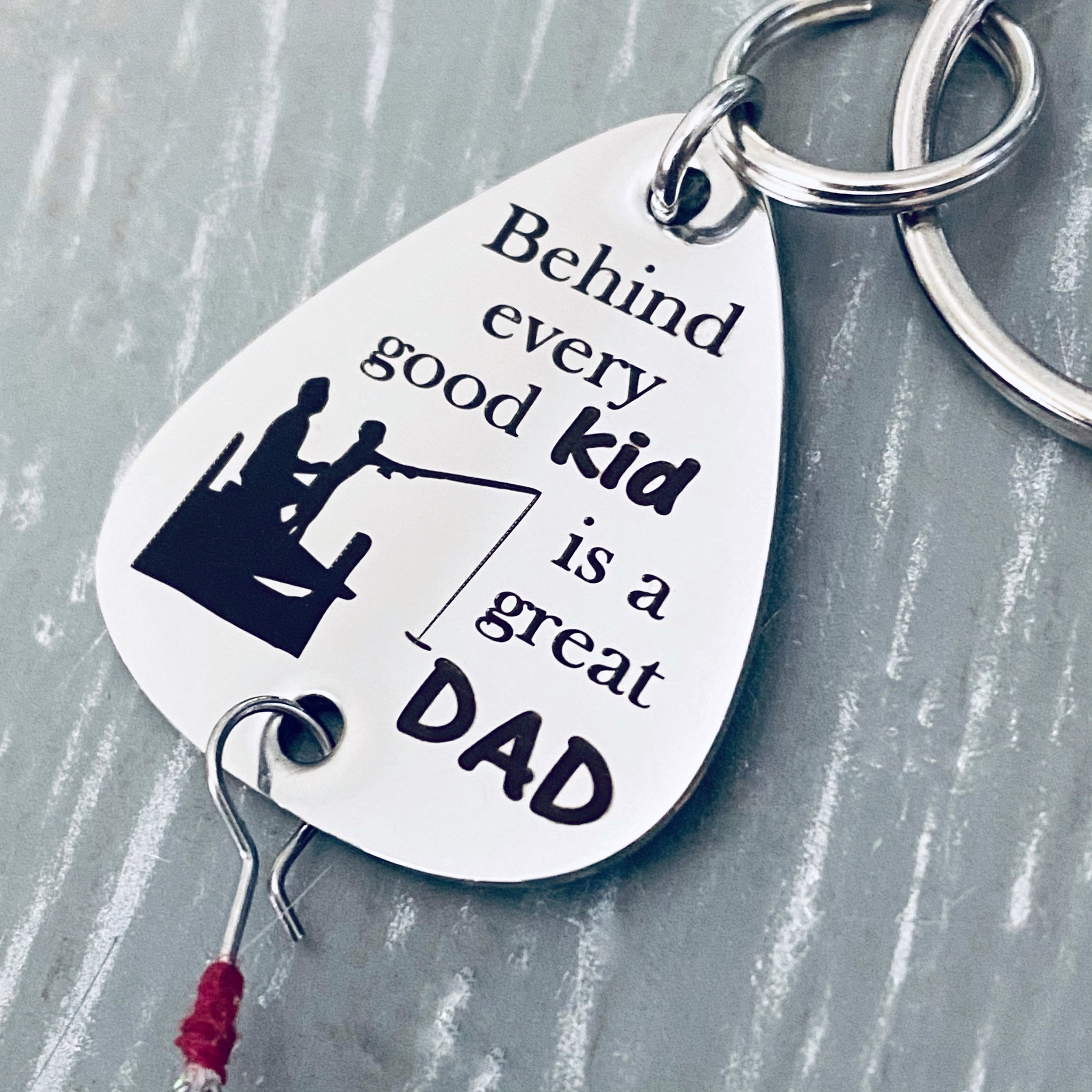 Behind Every Good Kid Is A Great Dad - Fishing Lure – Stamps of Love, LLC