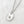 Silver Round pendant charm necklace engraved with infant angel baby and phrase "Too beautiful for earth"