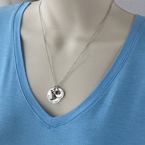 necklace on womens chest to show size