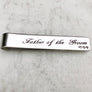 Father of the Groom Tie Bar Clip