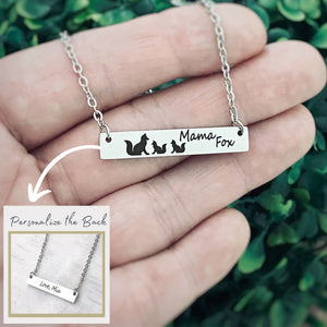 Mama Fox Jewelry Mother's Bar Necklace
