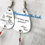 Personalized short message for back of fishing lure. I'll love you forever